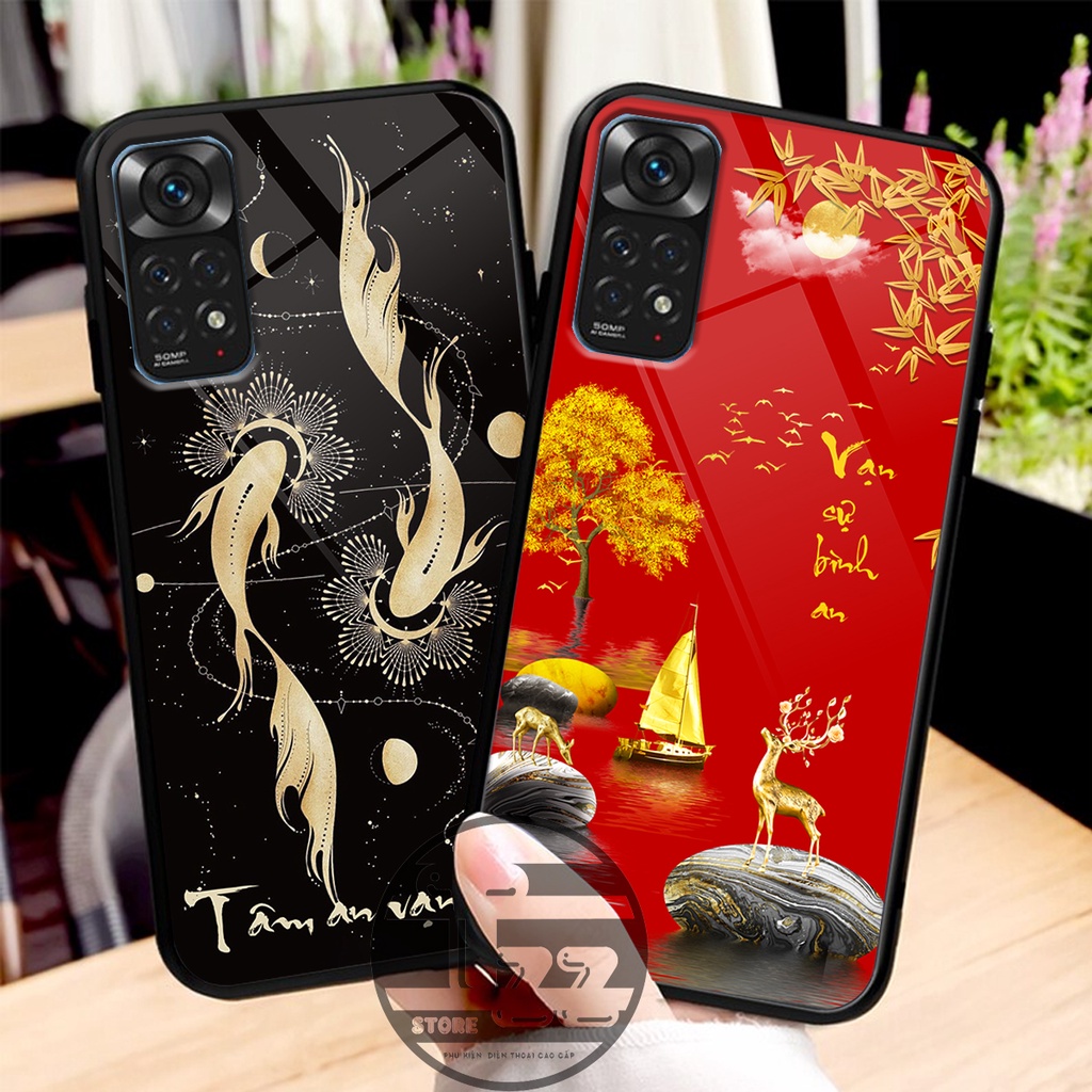 Ốp lưng KÍNH Xiaomi REDMI NOTE 11 4G/  NOTE 11S / REDMI NOTE 11 PRO 5G in hình TÂM AN VẠN SỰ AN-TÀI LỘC -SIÊU RẺ-BỀN-ĐẸP