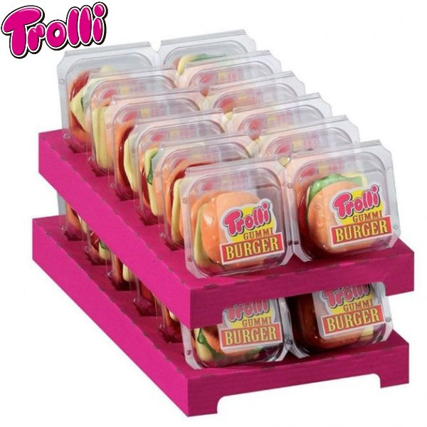 ( Bán sỉ ) Hộp 24 viên Kẹo dẻo Trolli Burger XXL 50gr