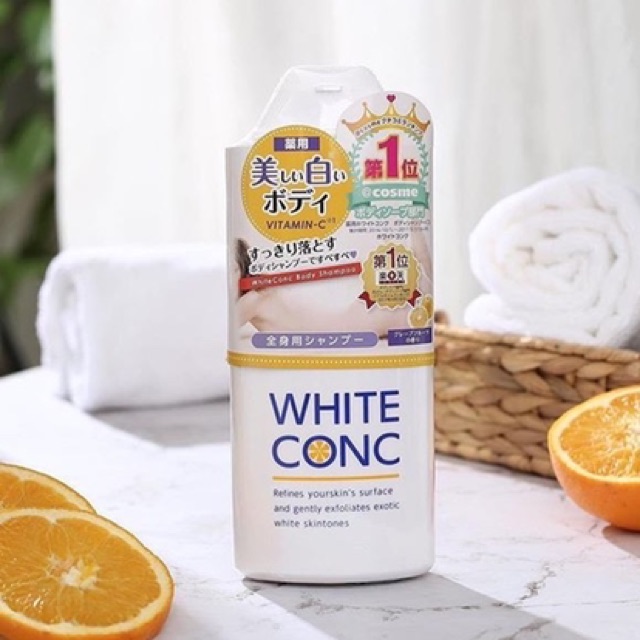 Sữa Tắm Trắng Da Body White Conc Nhật Bản 360ml