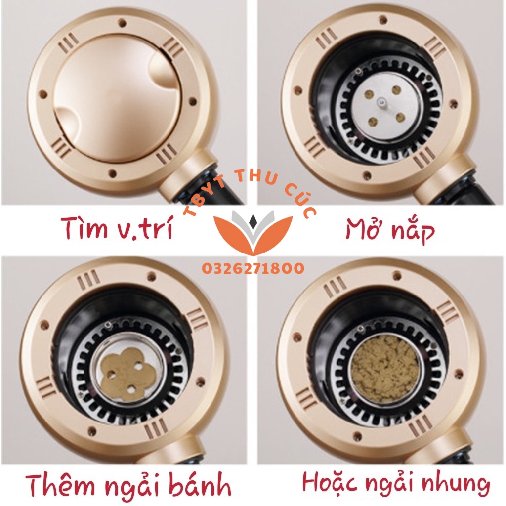 Máy xông ngải cứu đèn hồng ngoại - Đèn xông ngải