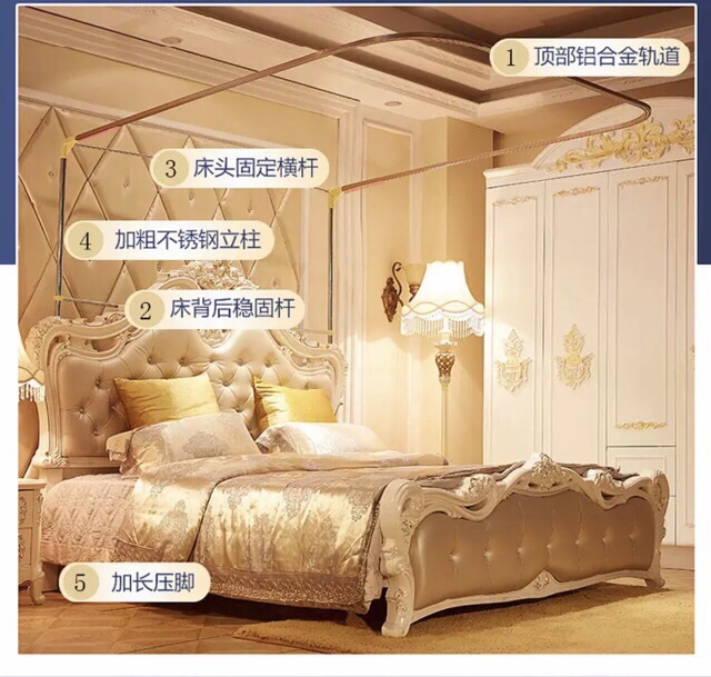 Màn khung không khoan tường QC cao cấp có sẵn hàng