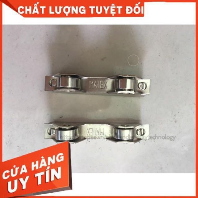Bánh xe kính kép INOX 304 Chống Rỉ Sét Chịu Cứng và Chịu Tải [ BH 12T ]