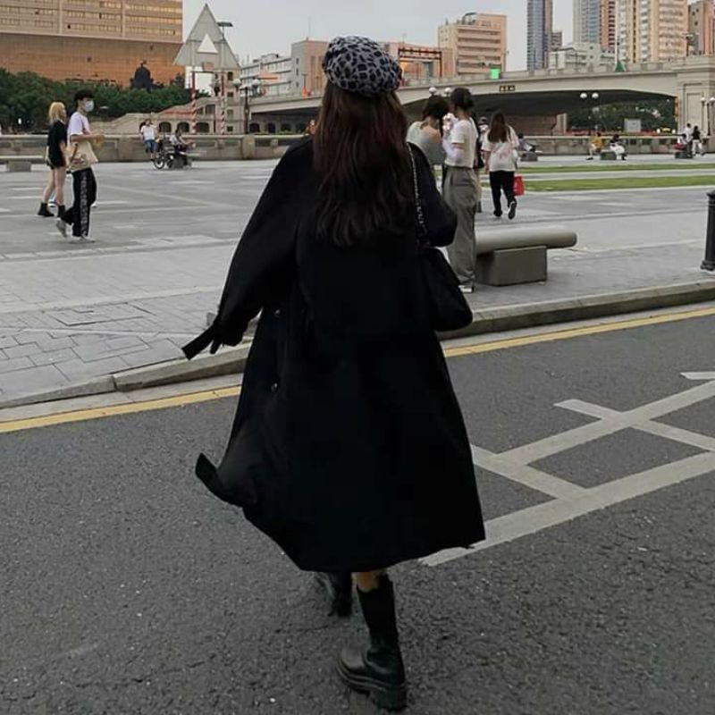 Áo khoác ullzang dáng dài cao cấp  🖤