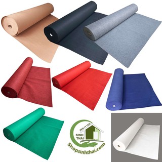Thảm nỉ trải sàn màu xám, đen, đỏ, xanh, trắng, kem - 1m²