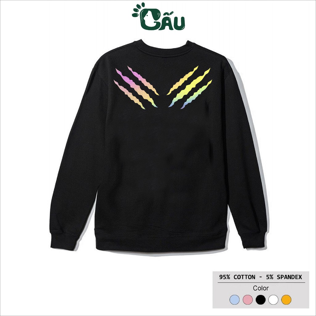 Áo sweater GẤU 194 vải thu đông co dãn, dày dặn mềm mịn form rộng phong cách Unisex - Perdator