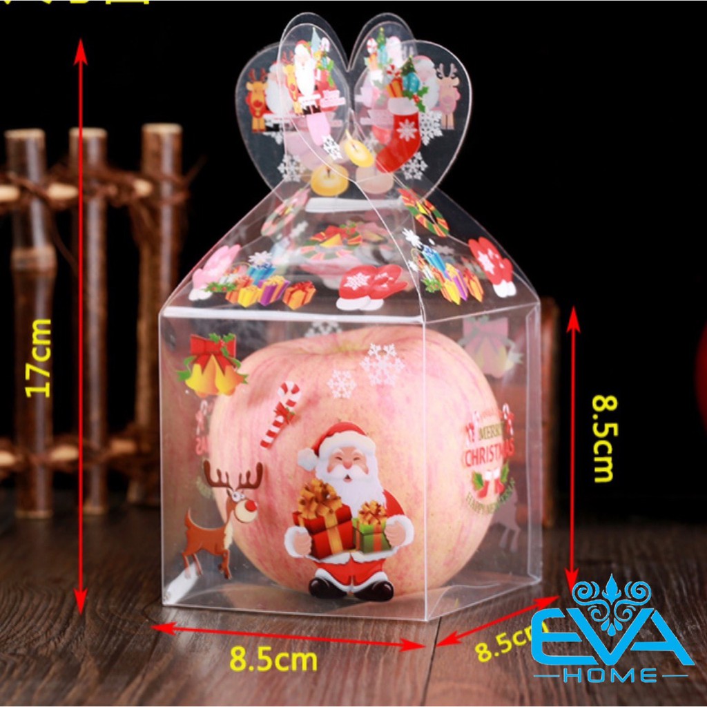 Set 6 Hộp Đựng Quà Noel In Hoạ Tiết Giáng Sinh Gồm 6 Mẫu Hộp Khác Nhau Xin xắn M3536