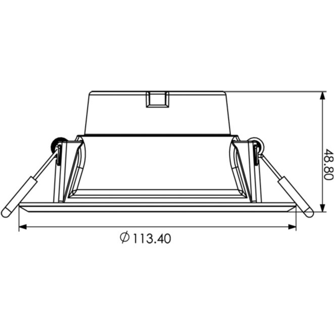 Đèn LED âm trần Panasonic 9W.