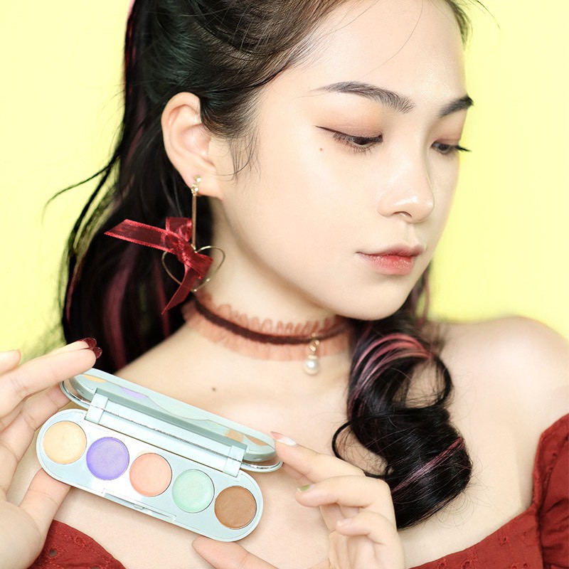 BẢNG CHE KHUYẾT ĐIỂM VÀ HIGHLIGHT Đa Năng 5 Ô Suikone Concealer Palette