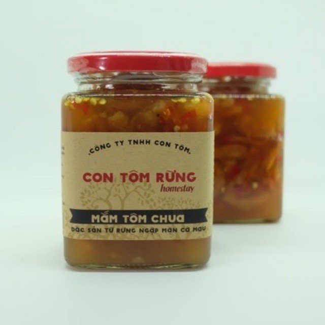 Mắm tôm chua cà mau 400g con tôm rừng