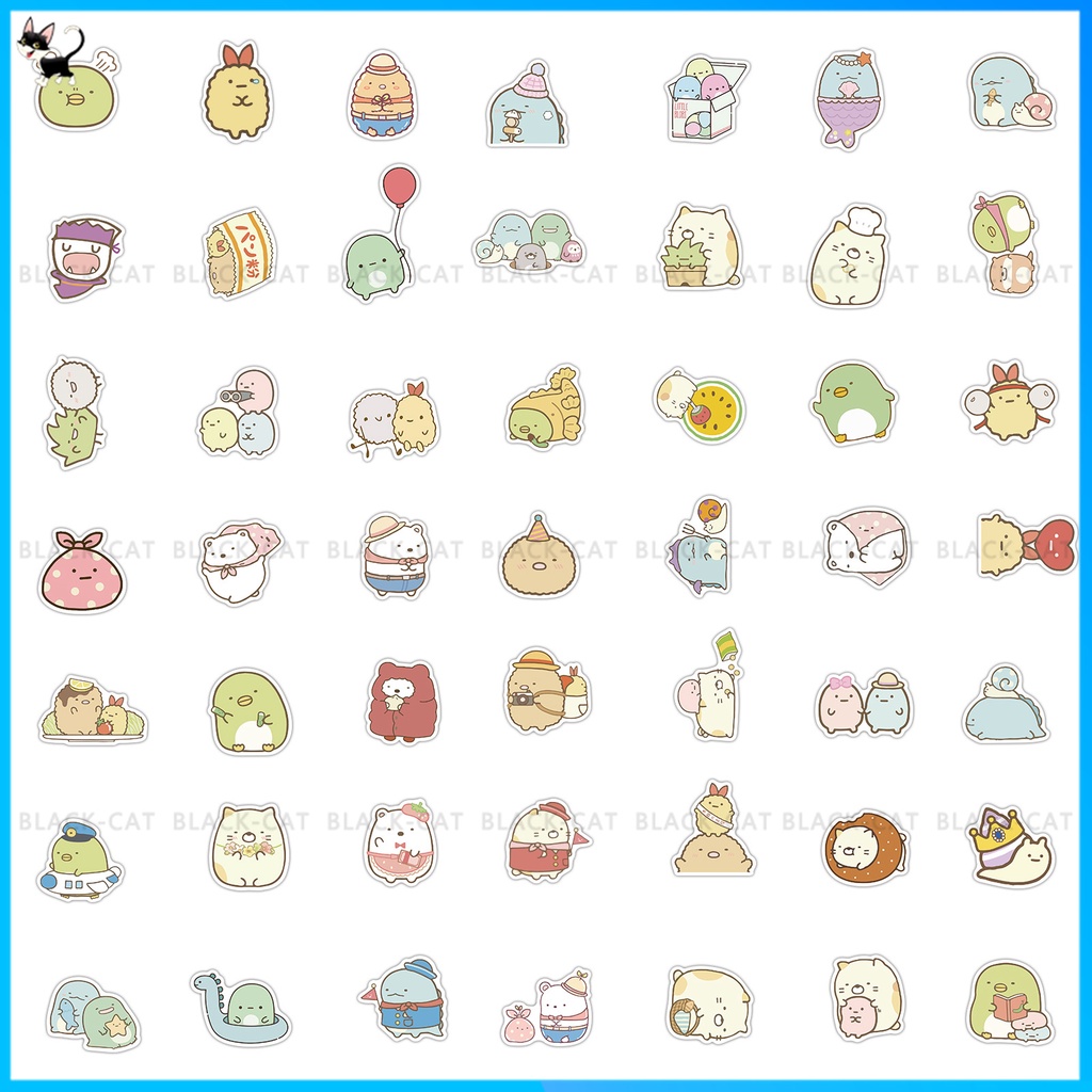 Miếng Dán Trang Trí Máy Tính/Vali/Laptop Chống Thấm Nước Họa Tiết Hoạt Hình Sumikkogurashi