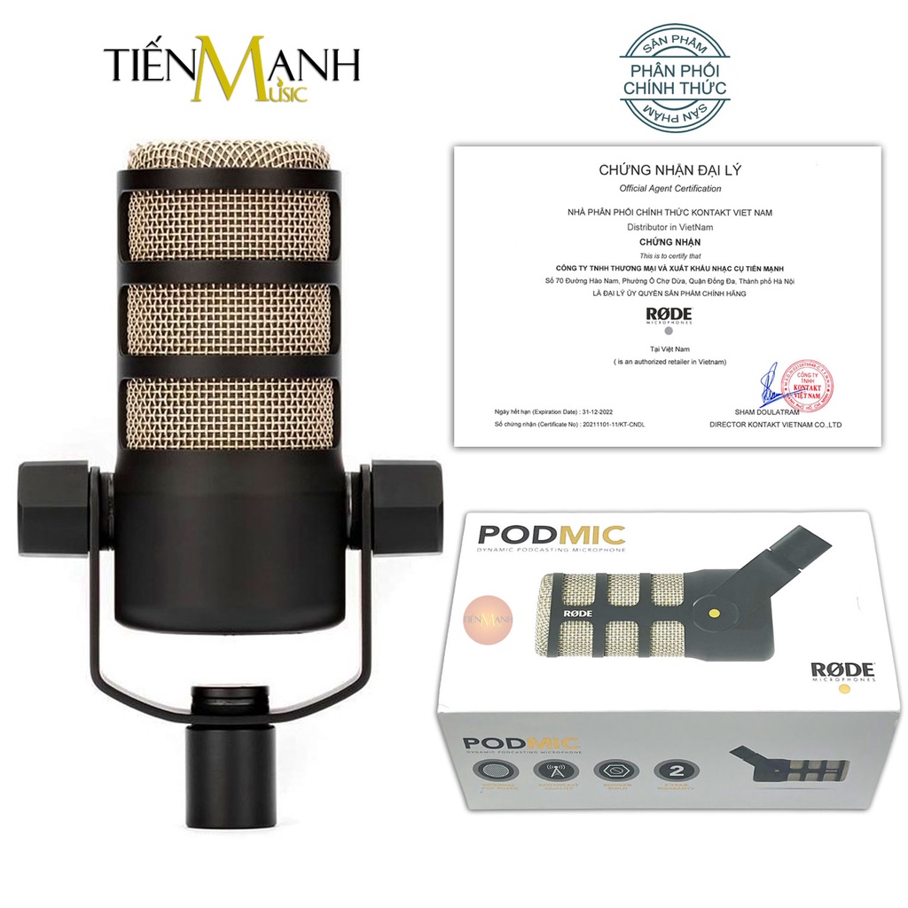 Micro Rode Podmic - Mic Thu Âm Dynamic Podcast Livestream Phòng Thu Studio Microphone Pod mic