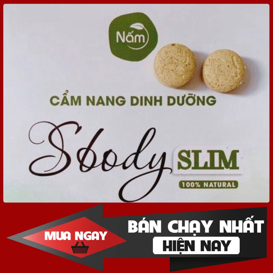 Giảm cân Nấm Sbody slim dạng viên tặng detox