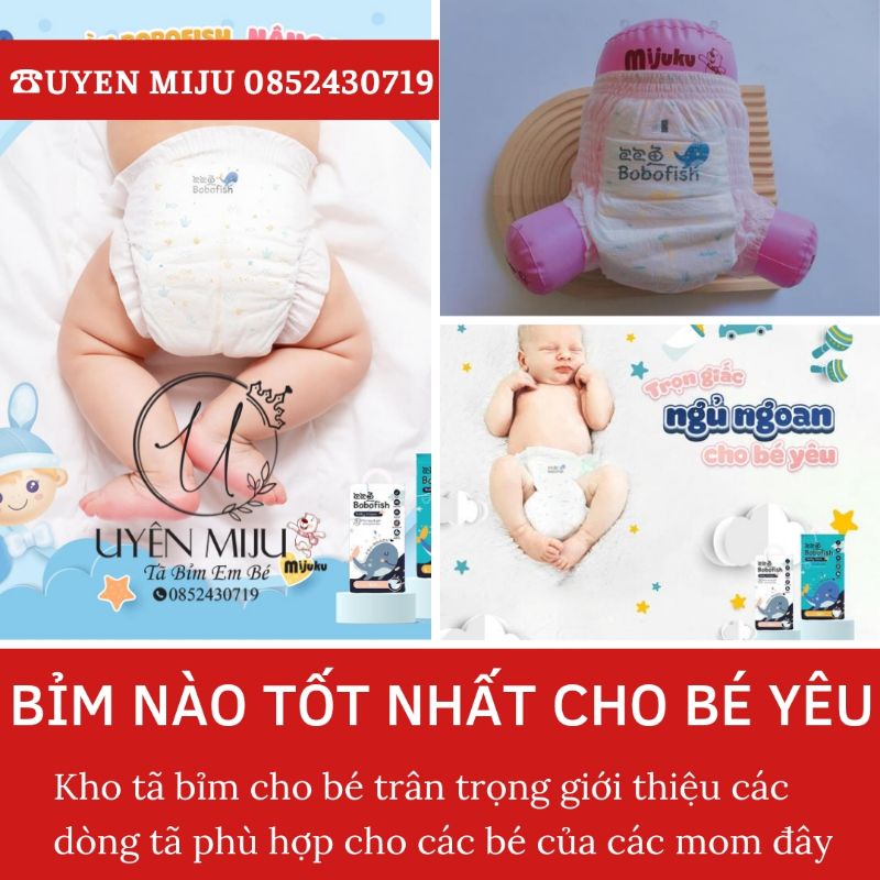 TÃ QUẦN TÃ DÁN BOBOFISH CÁ HEO DÙNG THỬ 50 MIẾNG S M L XL XXL
