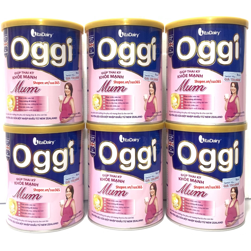 Sữa Oggi Mum_400g ( dành cho phụ nữ mang thai và cho con bú ) - Date Luôn Mới