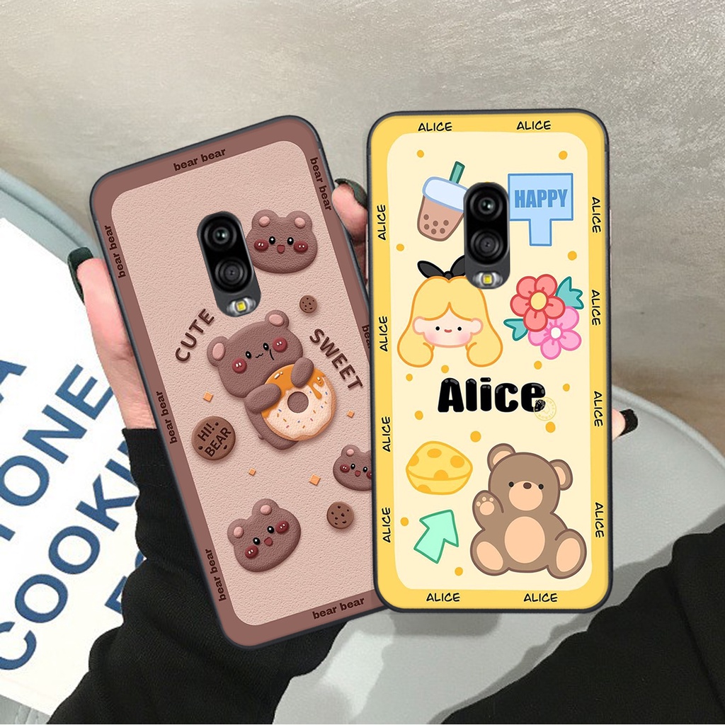Ốp lưng Samsung Galaxy J7 PLUS / J7 + in hình Gấu nâu - hồng, Gấu Be@rick  cực CUTE, DỄ THƯƠNG