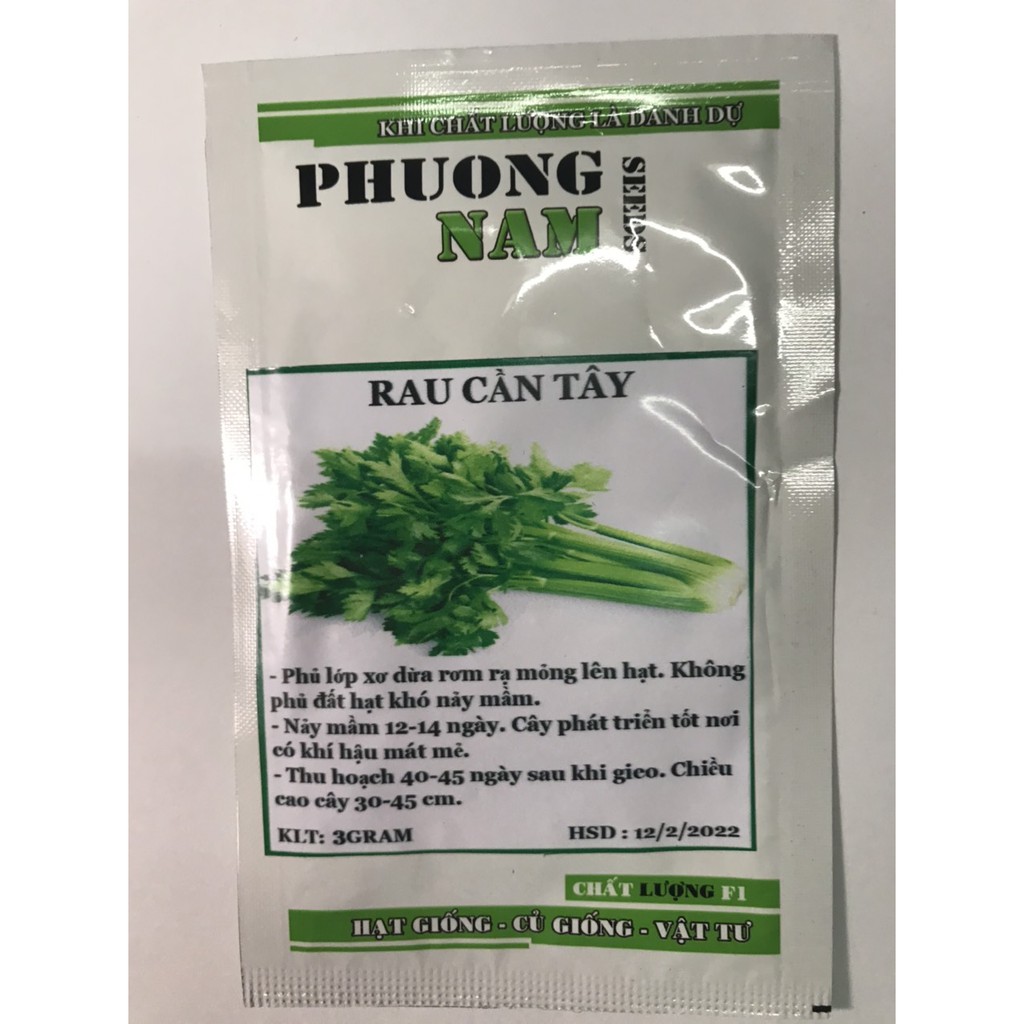 3 Gram Hạt giống Rau Cần Tây- Làm gia vị, trang trí cho các món ăn ngon