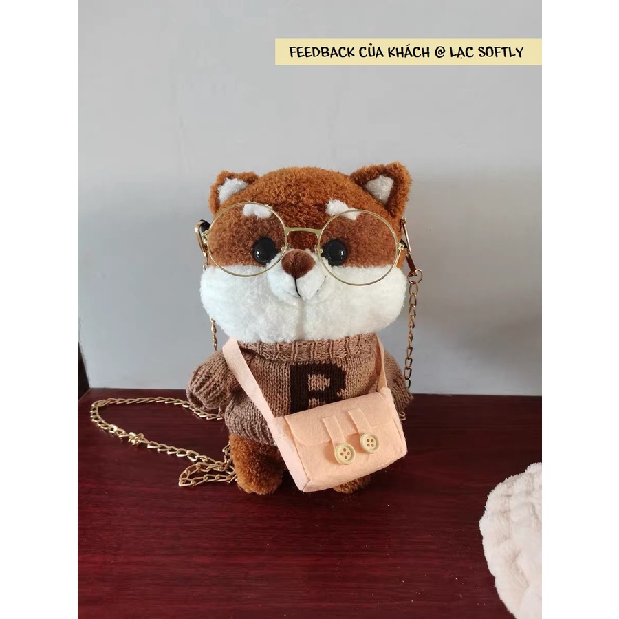 Order | Túi đeo chéo gấu nhồi bông cho nữ dễ thương