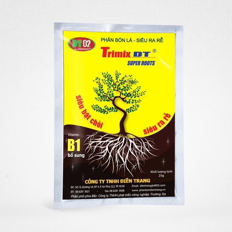 Phân bón kích rễ SIÊU RA RỄ B1 TRIMIX-DT gói 120g-super roots stimulation 120g