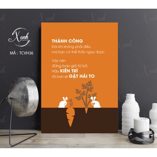 Tranh canvas cổ động TCVCD40 tặng đinh treo tranh