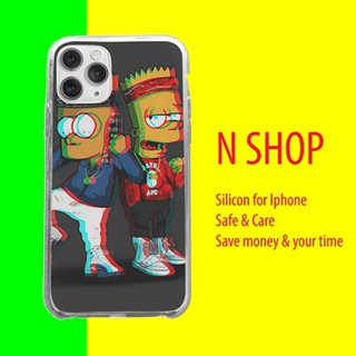 Ốp Simbat hài hước IP NSHOP Chống sốc, silicon dẻo, ôm máy cho IPhone 5 6 7 8 Plus X Xmas 11 12 Pro mini BAPPOD00047