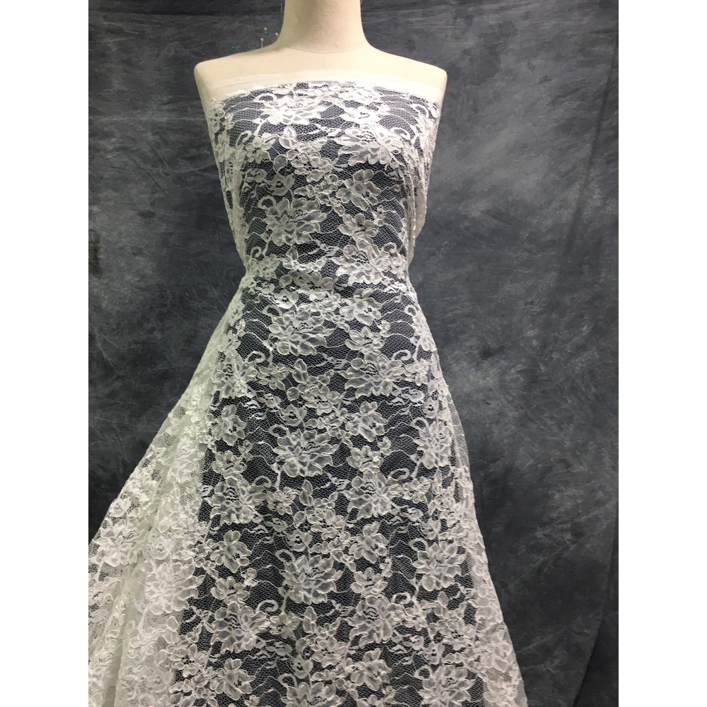 Ren cao cấp RM141 khổ 1,7m may váy đầm, váy cưới, ren thời trang, ren trang trí