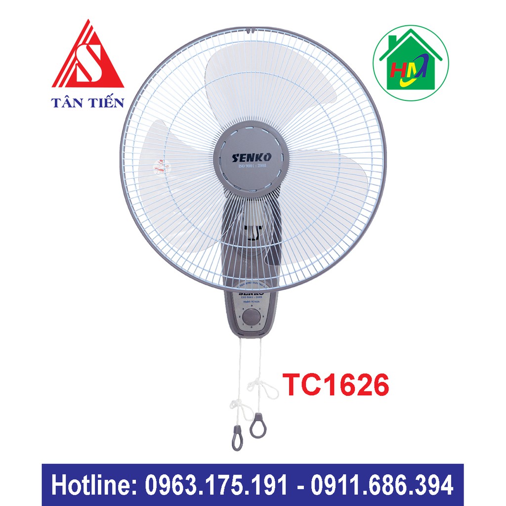Quạt Treo Tường 2 Dây Senko TC1626