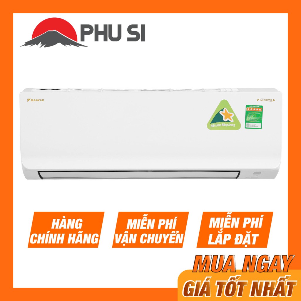 [MIỄN PHÍ LẮP ĐẶT - VẬN CHUYỂN] Máy lạnh Daikin Inverter 1HP FTKA25UAVMV