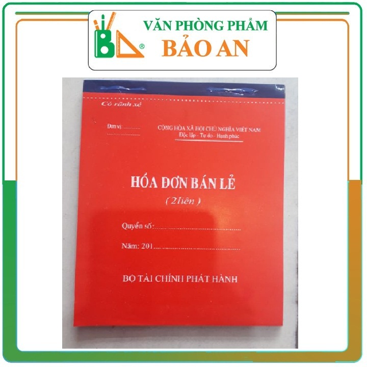 Hóa Đơn Bán Lẻ A5 2 Liên Đẹp (13x19cm)