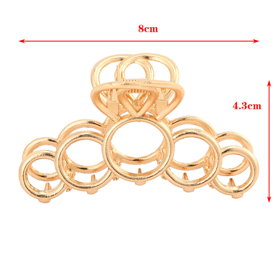 Kẹp Tóc Kim Loại 8cm Phong Cách Hàn Quốc Cho Nữ