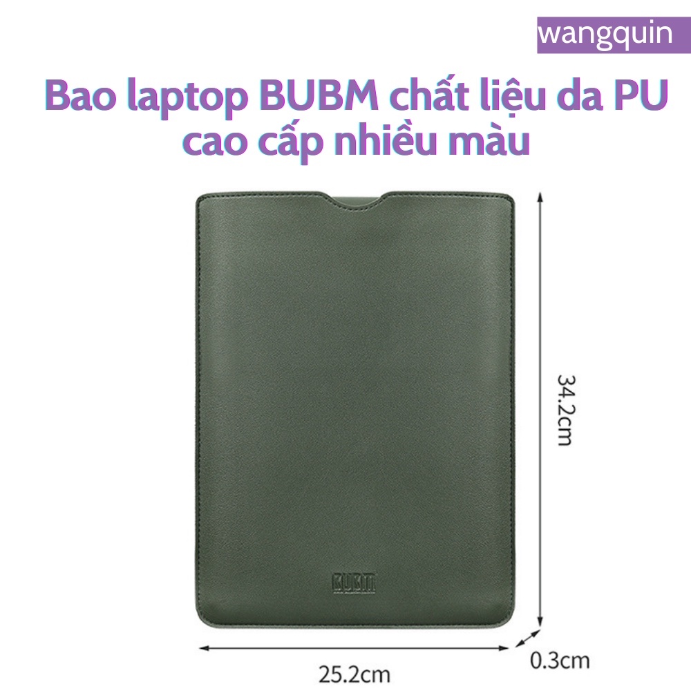 Túi đựng bảo vệ cho Macbook Air Pro Asus Acer 11.6&quot; / 13.3&quot; / 14&quot; / 14.6&quot; Da cao cấp nhiều màu Bao Laptop da PU