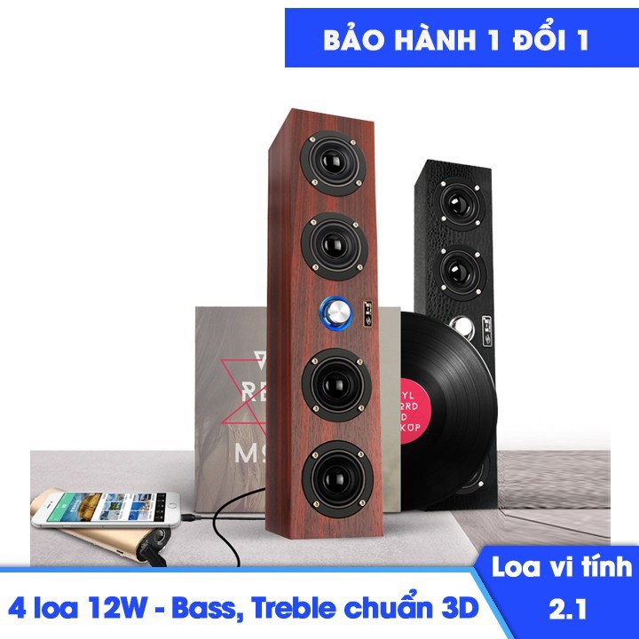 Loa vi tính 2.1 ⚡FREESHIP⚡ Loa vỏ gỗ HP X11 - Âm Thanh Vượt Trội