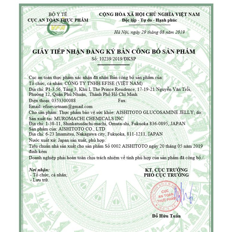 Thạch Hỗ Trợ Xương Khớp Nhật Bản - Aishitoto Glucosamine Jelly (30 thanh)