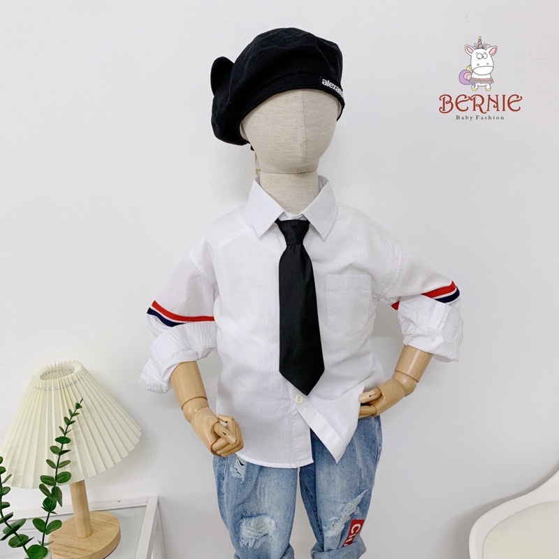 ÁO SƠ MI TRẮNG KÈM CÀ VẠT CHO BÉ