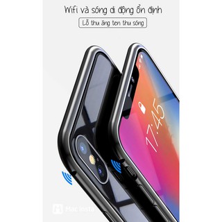 Ốp lưng hít nam châm cường lực 2 mặt IPhone X