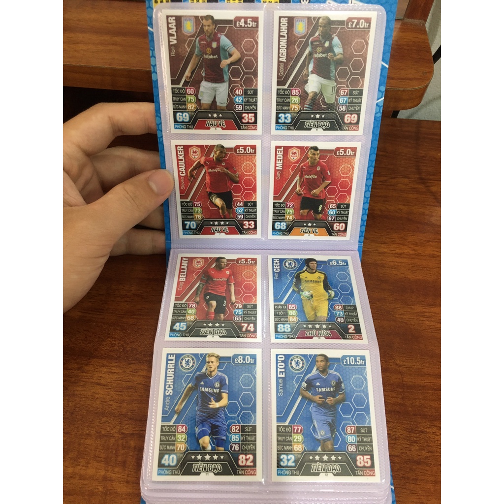 Bộ Sưu Tập 80 Thẻ Cầu Thủ In Album Match Attax 2013-14