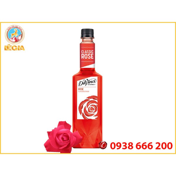 SIRO DAVINCI HOA HỒNG 750ML (ROSE SYRUP)