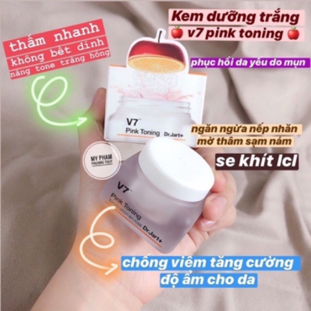 Kem Dưỡng V7 TONING LIGHT Hàn Quốc [ Giảm 20% ] Dưỡng Trắng Da Và Tái Tạo Da