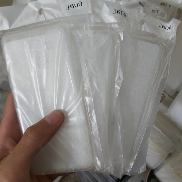 Bộ 3 chiếc ốp lưng cho samsung j6 2018 silicon trong suốt siêu mỏng(loại tốt)