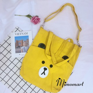 Túi tote gấu cute phô mai que