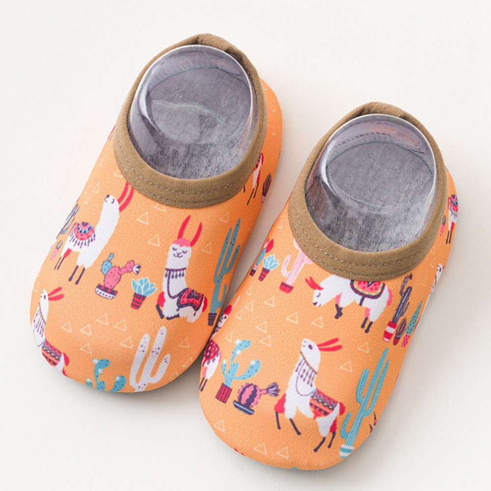 Giày Cotton Mềm Chống Trượt Hình Khủng Long Hoạt Hình Dễ Thương Cho Bé 0-6 Tuổi