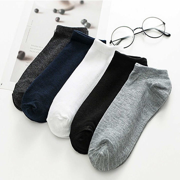 [siêu rẻ] Set 5 đôi tất TB02 cổ ngắn đa dạng màu sắc, thiết kế thời trang