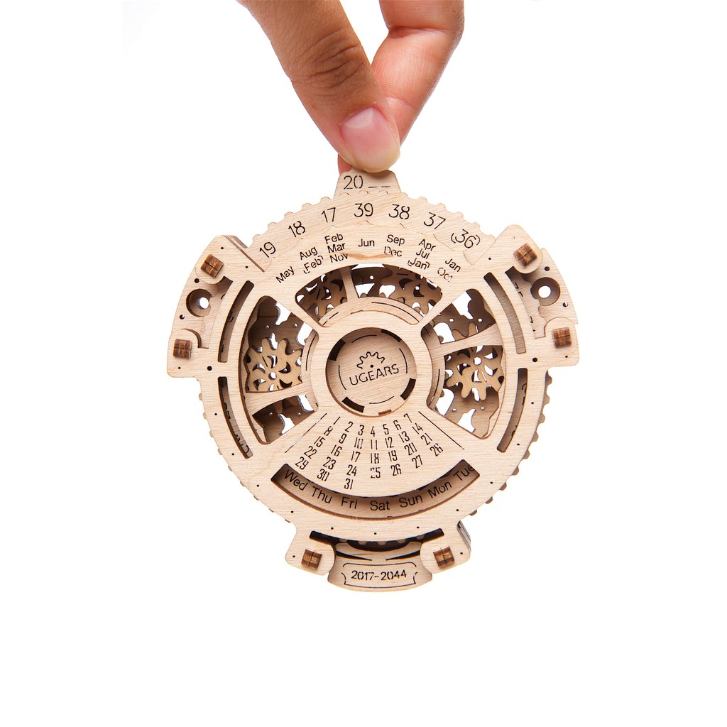 Mô hình gỗ cơ khí - UGEARS DATE NAVIGATOR - Lịch vạn niên- Tự vận động - mô hình 3D - DIY