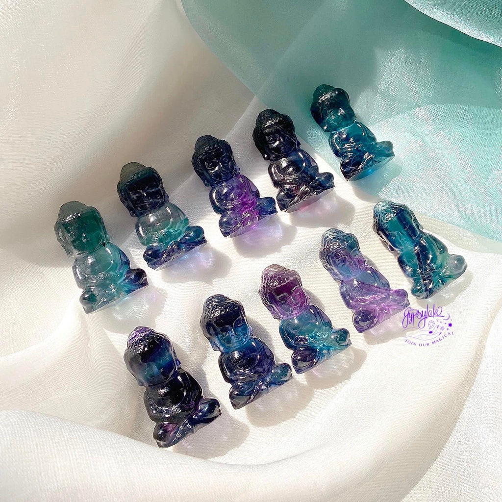 Mặt Phật Tổ Đá Fluorite Thiên Nhiên Phong Thuỷ SP004033 Gypsy.lala