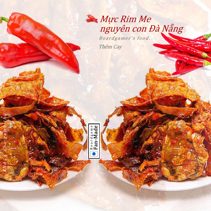 Mực Rim Me nguyên con Đặc Sản Đà Nẵng (tặng mèo nổ mở rộng barking kittens)