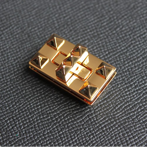 Khoá xoay gai mạ vàng 24k - phụ kiện làm đồ da túi ví handmade