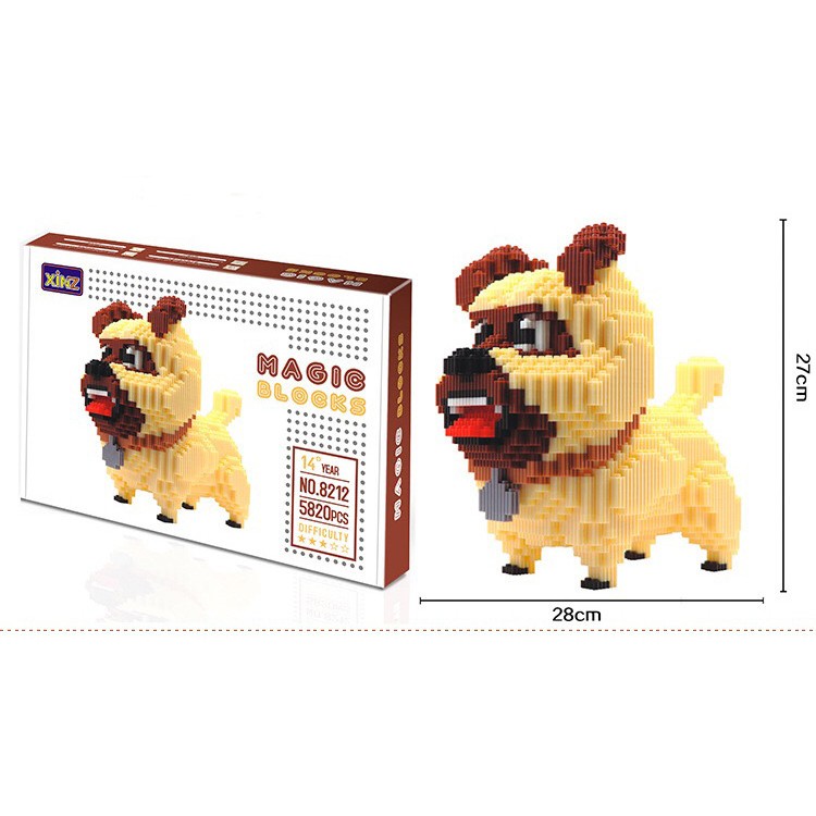 BILEGOX Lego nano XIZAI-8212 5820miếng ghép NLG0031-27