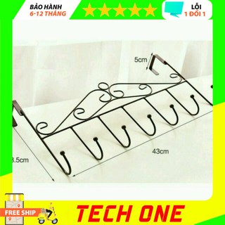 Móc Treo Quần Áo Sau Cửa - Móc Treo Sau Cửa 7 Móc [BUÔN SỈ RẺ] - techone