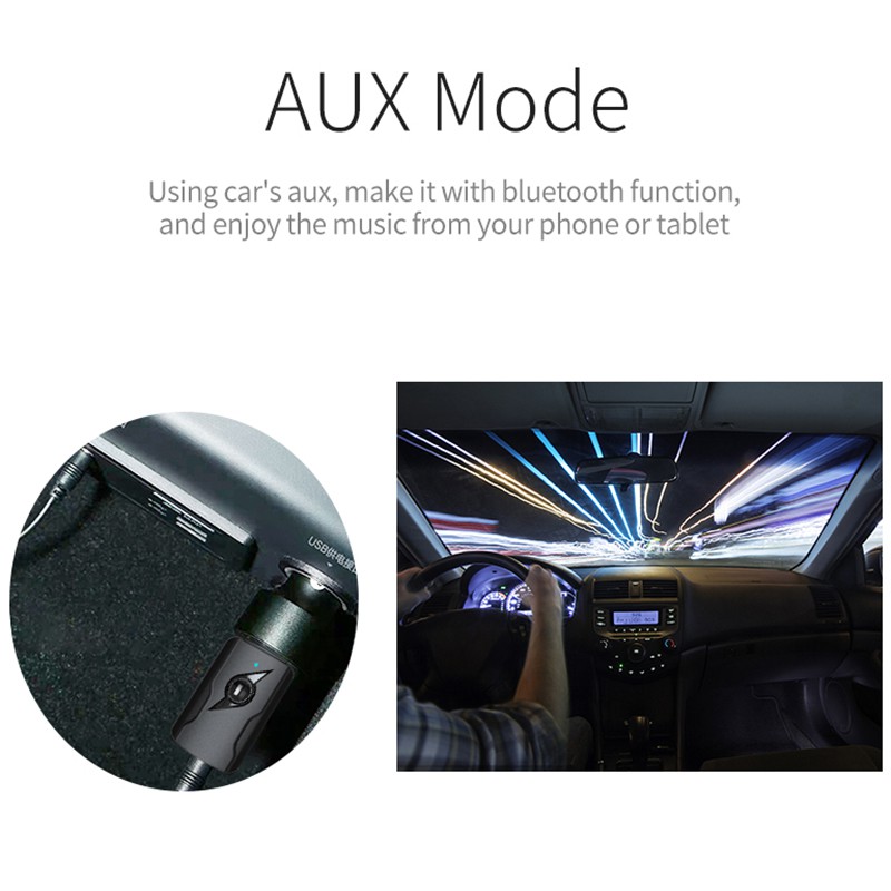 4 in 1 USB Bluetooth 5.0 Wireless Transmitter Receiver 3.5mm AUx Audio Adapter for Bluetooth Speaker TV PC Car Kit