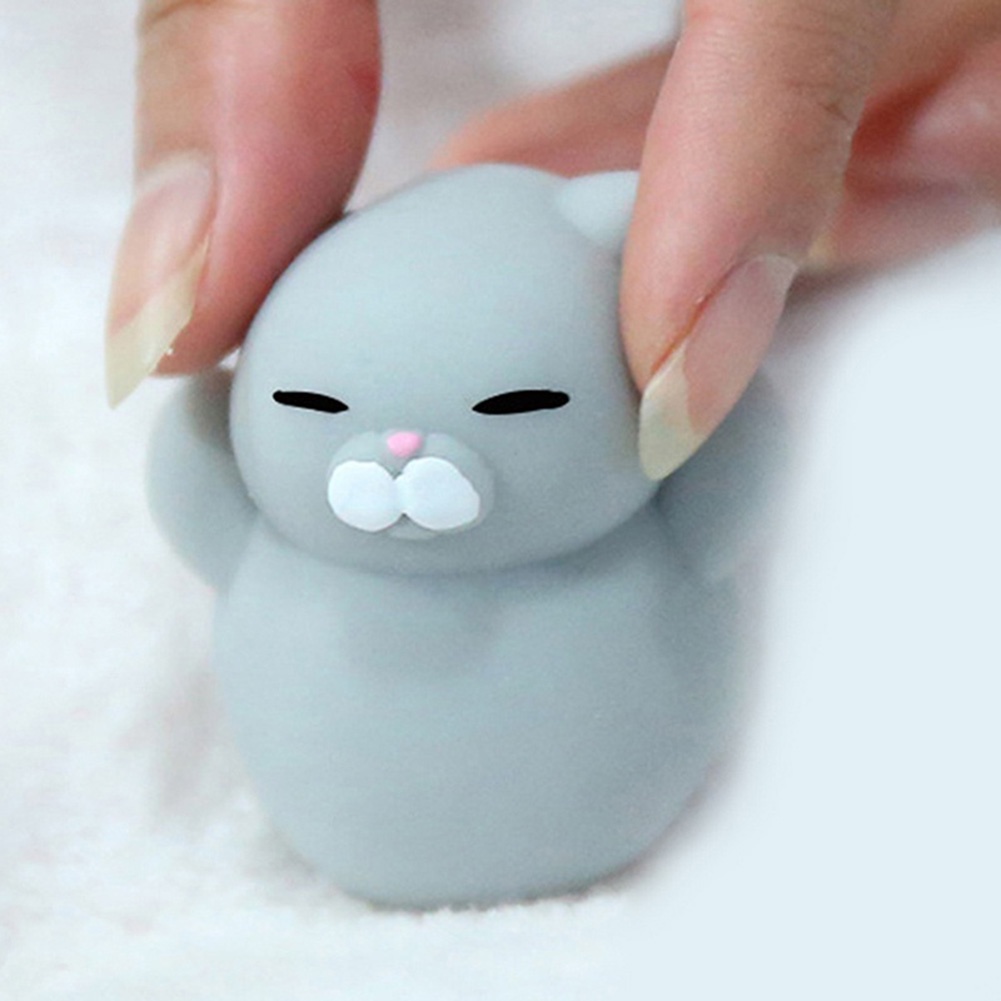 Đồ Chơi Bóp Mềm Mini Hình Mèo Hoạt Hình Giúp Giải Tỏa Căng Thẳng