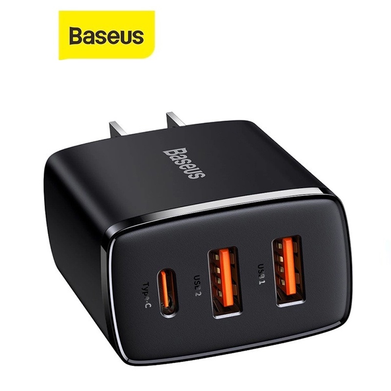 Củ sạc Baseus Comp.act sạc nhanh 30W chân US chất liệu cao cấp cổng Type-C/USB